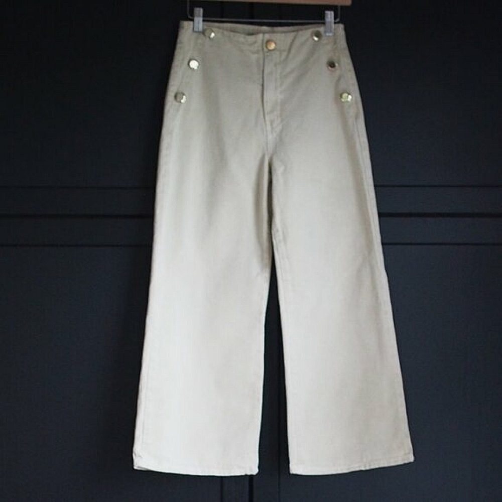 Zara | NWOT Sailor Pants (Denim)